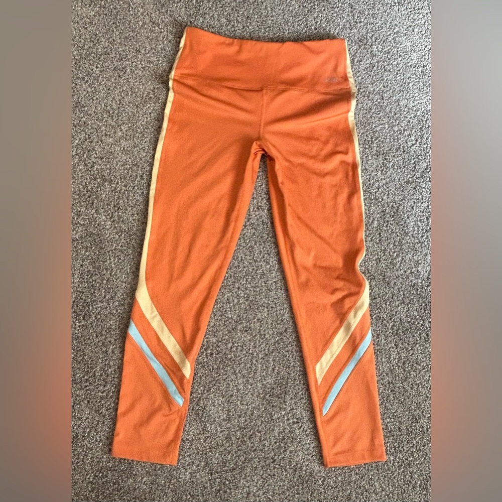 Fit2Run Women’s Orange Leggings Workout Leggings M